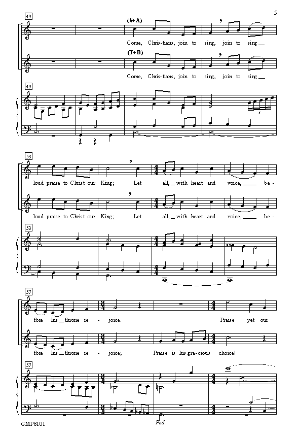 Come, Christians, Join To Sing, p.5