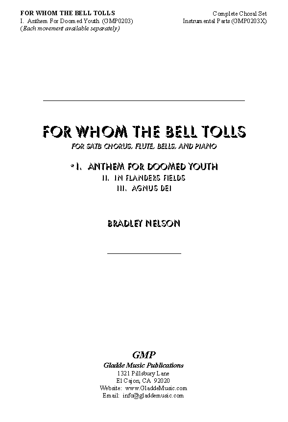 For Whom The Bell Tolls-Title page