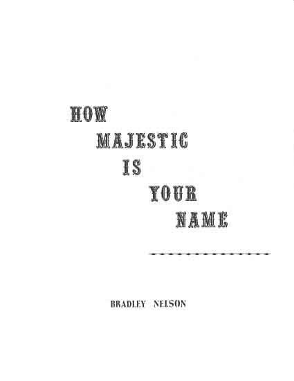 How Majestic Is Your Name - Cover